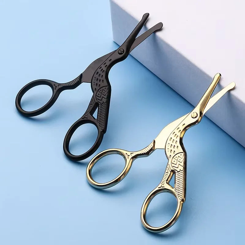THE COMFORT TRIMMER™  Stainless Steel Crane-shaped Scissors Safety Round-head Manual Nose Hair Trimmer Beauty Shaving Small Scissors