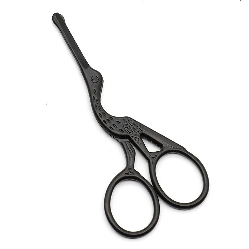 THE COMFORT TRIMMER™  Stainless Steel Crane-shaped Scissors Safety Round-head Manual Nose Hair Trimmer Beauty Shaving Small Scissors