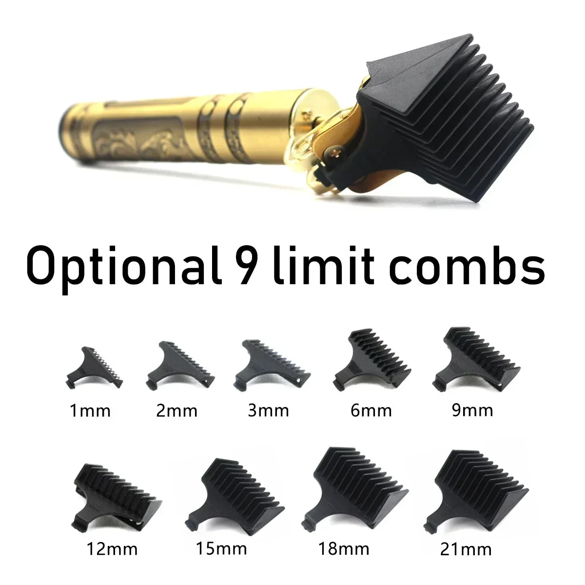 THE COMFORT TRIMMER™  Professional T9 Hair Trimmer Machine Metal Body Beard Trimmer for Men Stainless Steel Blade Hair Clipper Beard Trimmer