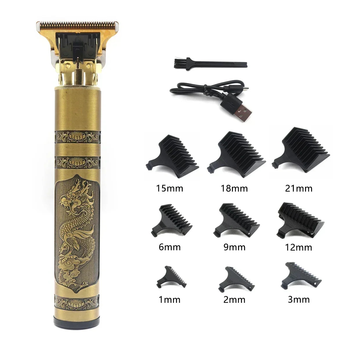 THE COMFORT TRIMMER™  Professional T9 Hair Trimmer Machine Metal Body Beard Trimmer for Men Stainless Steel Blade Hair Clipper Beard Trimmer