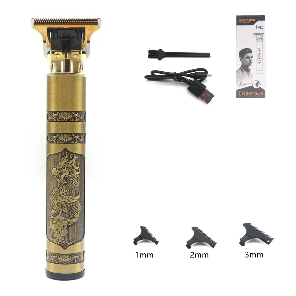THE COMFORT TRIMMER™  Professional T9 Hair Trimmer Machine Metal Body Beard Trimmer for Men Stainless Steel Blade Hair Clipper Beard Trimmer