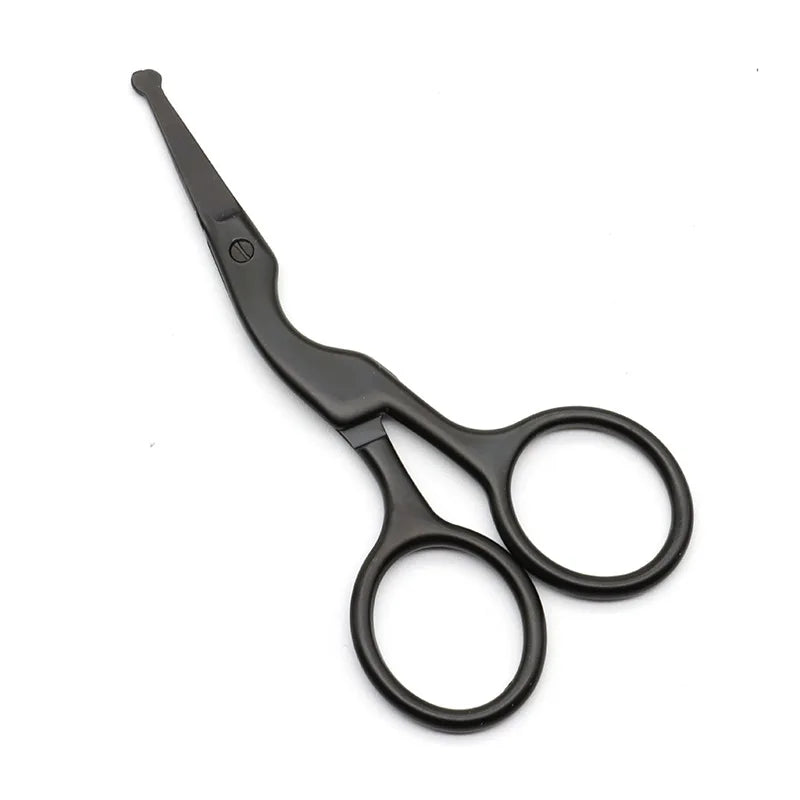 THE COMFORT TRIMMER™  Stainless Steel Crane-shaped Scissors Safety Round-head Manual Nose Hair Trimmer Beauty Shaving Small Scissors